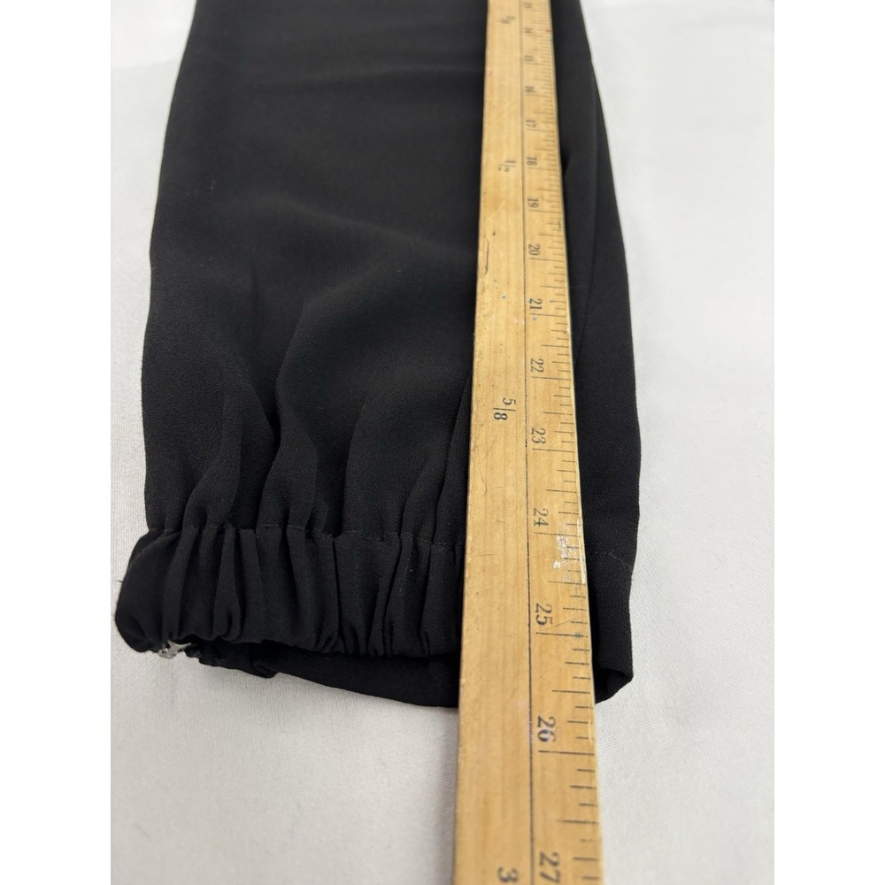 Kenneth Cole Reaction Black Capri Dress Pants Y2K Office Siren Quiet Luxury M - Picture 16 of 16